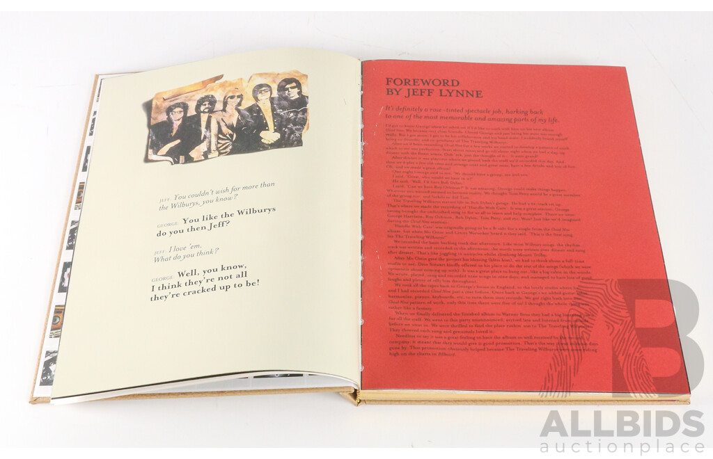 Limited Edition 83 of 3000, 'Travelling Wilburys', Signed by Jeff Lynne, Genesis Publications, 2009, Hard Cover
