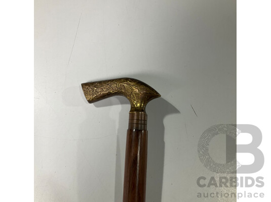 Vintage Wooden Walking Stick