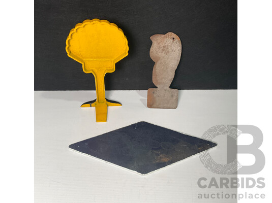 Collection Of Reproduction Cast Iron Automotive Signs