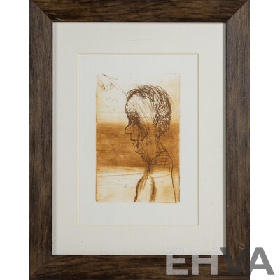 John Olsen, (20th Century, Australian, 1928-2023 ) The Stroke (from the Book New York Nowhere by Same), Unsigned Printer's Proof After Original 1998 Etching, 48 x 38 cm (frame)