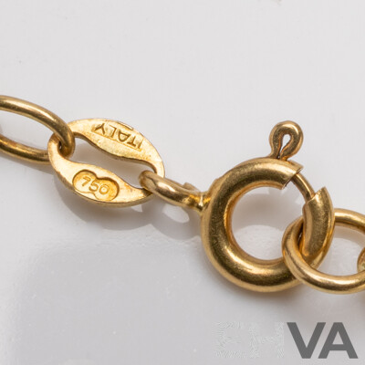 18ct Yellow Gold Rope Bracelet - 3.98gms