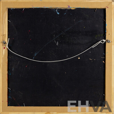 Jack Shahine, (20th Century, Australian), Summer Blooms in Blue Vase, Wonderful Original Acrylic on Board, 51 x 51 cm (frame)