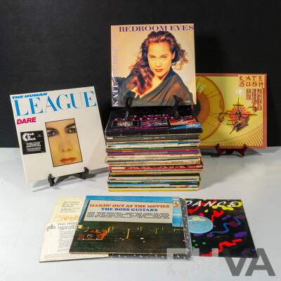 Collection of Vinyl Including The Human League - Dare, Kate Bush - The Kick Inside, Kate Ceberano - Bedroom Eyes and More