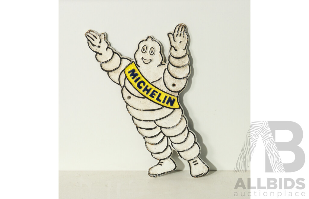 Cast Iron Michelin Man Sign