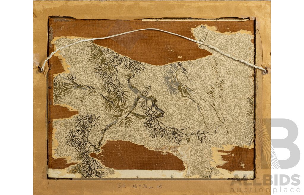 Artist Unknown (20th Century, Working C1970s), Still Life - Flowers with Japanese Figurine (1970), Wonderful Vintage Original Oil on Canvas, 45 x 55 cm (frame)