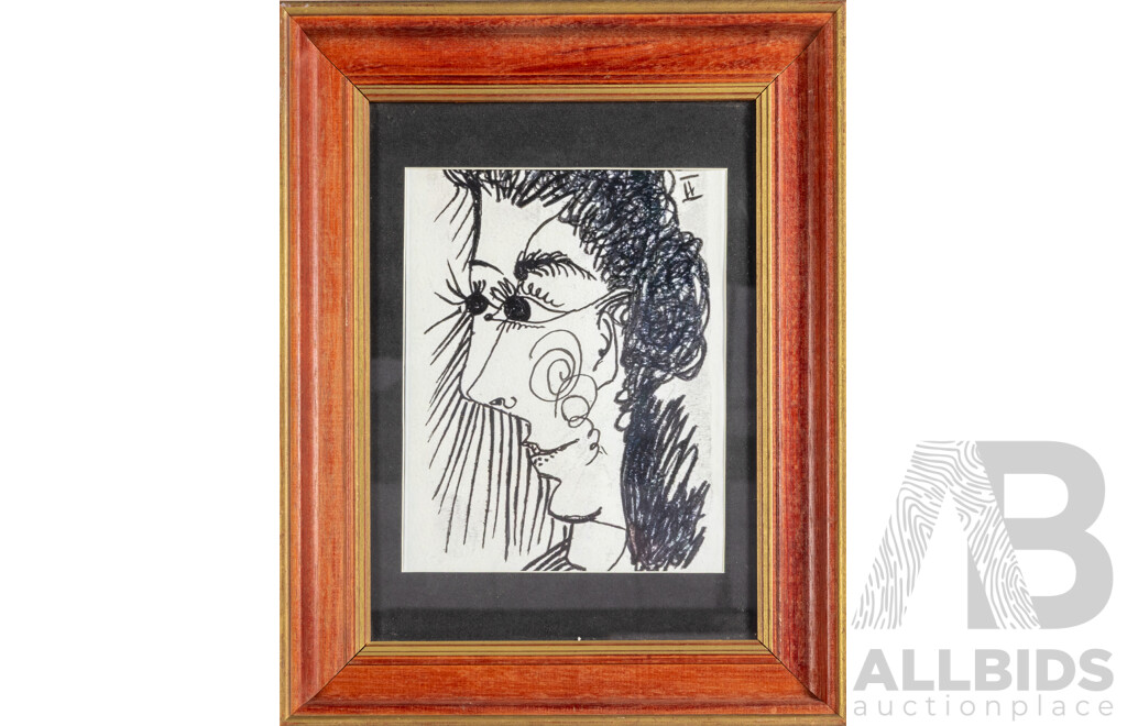 Pablo Picasso (19/20th Century, Spanish, 1881-1973), Le Gout Du Bonheur, Reproduction Print After Original Lithograph, 43 x 34 cm (frame)