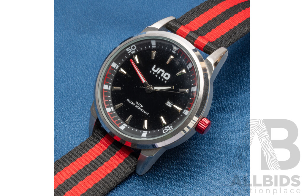 Men's UNO Italia Watch in Red/Black