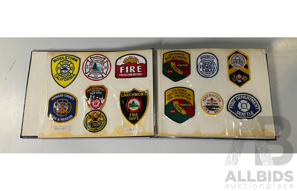 Large Collection of Service Patches Including From Police, Fire, Paramedic Department