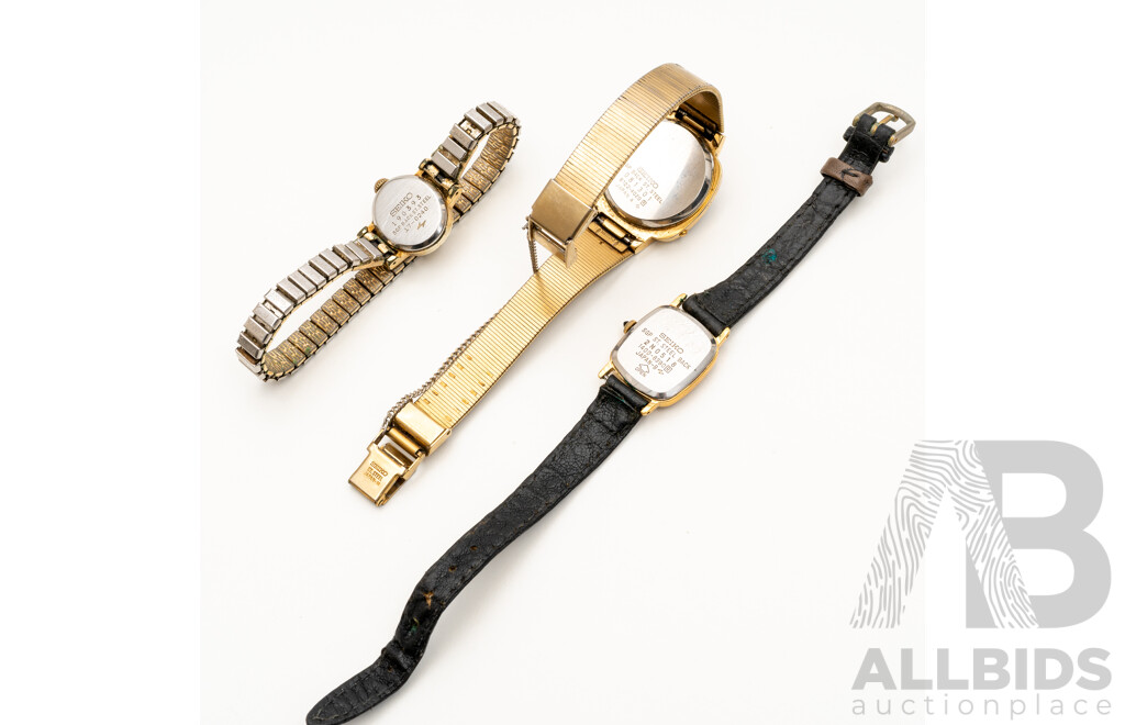 Ladies' Vintage Seiko Watches - Lot of 3