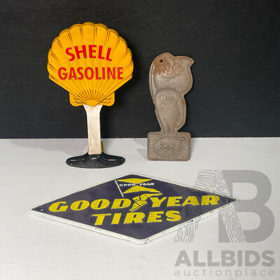 Collection Of Reproduction Cast Iron Automotive Signs
