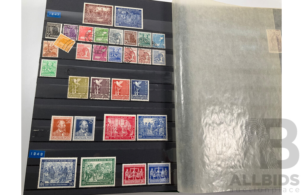 Album of German Mint and Cancelled Stamps Spanning 1920's to 2000's Including Sets and Multiples
