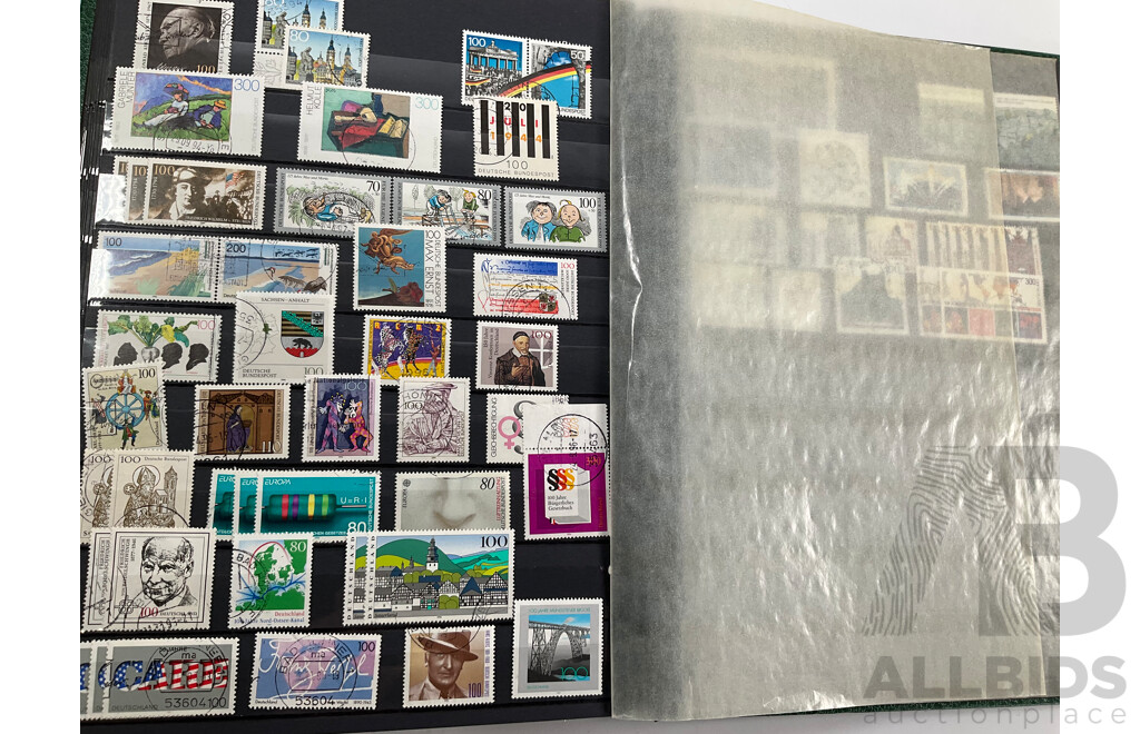 Album of German Mint and Cancelled Stamps Spanning 1920's to 2000's Including Sets and Multiples