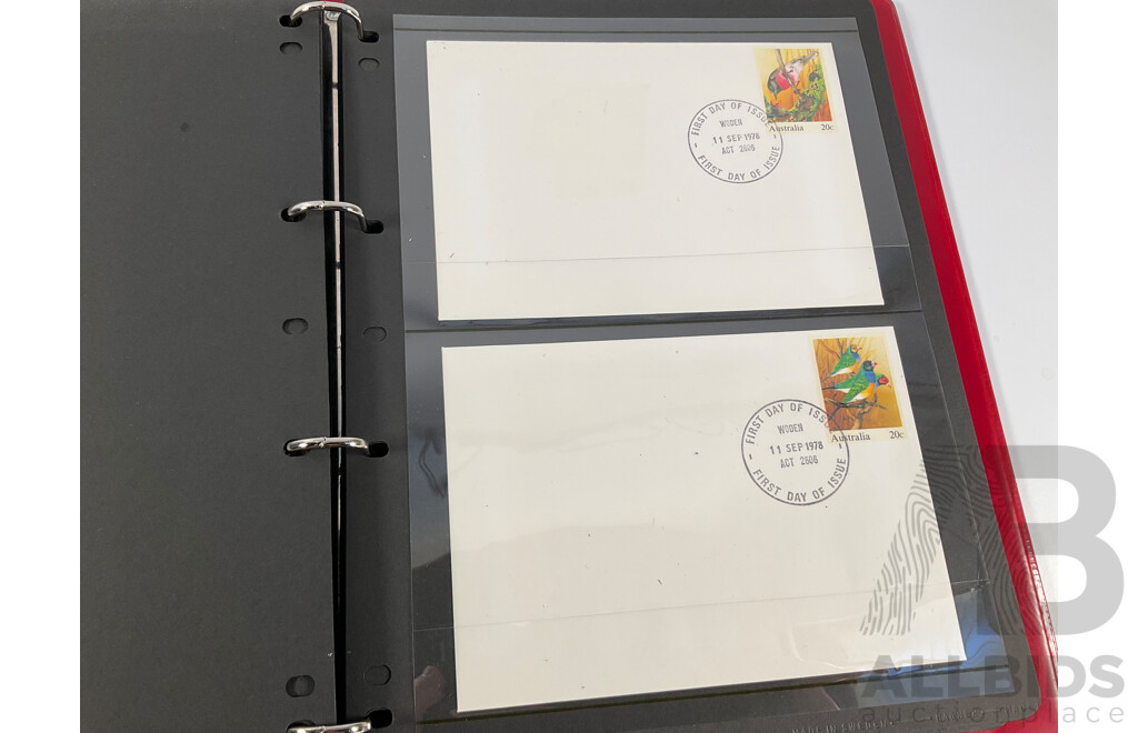 Collection of Papua New Guinea 1960's/70's Mint Stamp Sets, Album of Australian First Day Covers Spanning 1976 to 1979 and Collection of Vintage European Coins