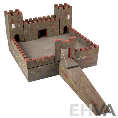 Bespoke Painted Timber Castle Model