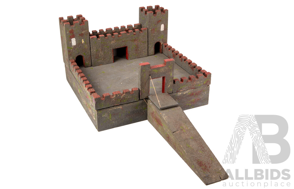 Bespoke Painted Timber Castle Model