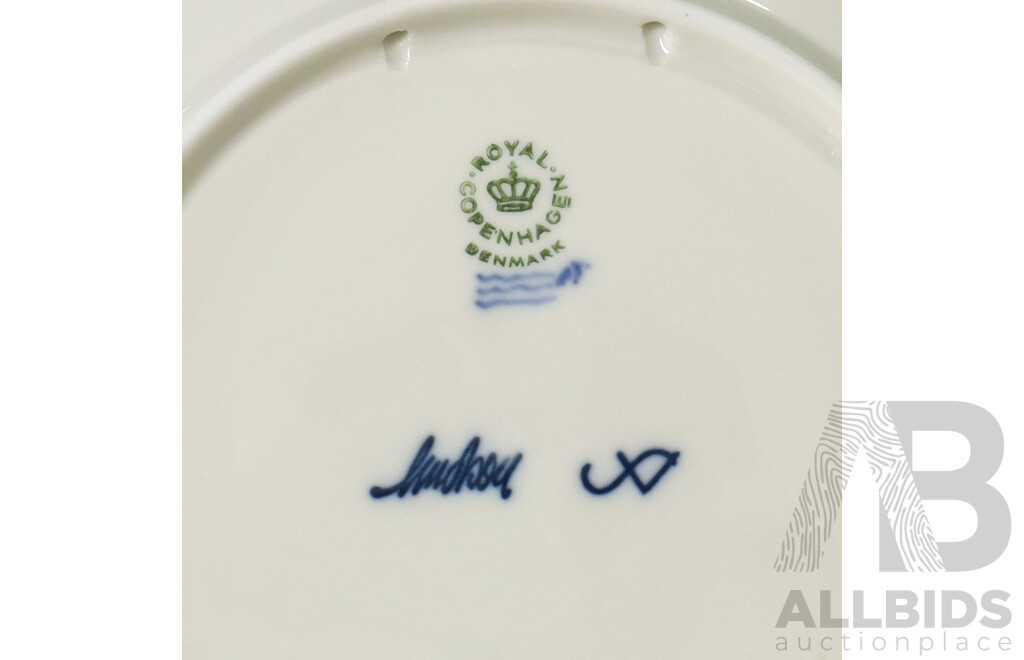 Collection of Dining Ware Including Porcelain Royal Copenhagen Denmark and Bendigo Pottery Plates, Ceramic Bowl, Cutlery and Indigenous Salad Servers