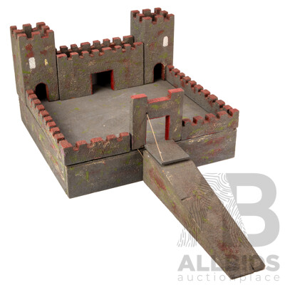 Bespoke Painted Timber Castle Model