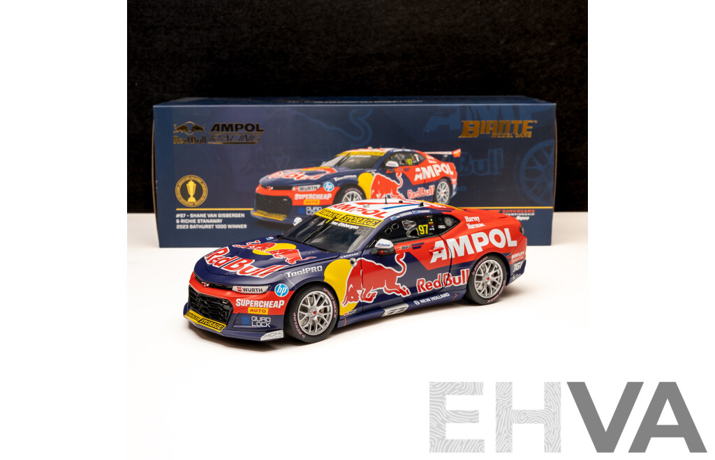 Biante 2023 Chevrolet Camaro ZL1 V8 Supercar Bathurst Winner #97 Shane Van Gisbergen/Ritchie Stanaway RedBull / Ampol Racing 1:18 Scale