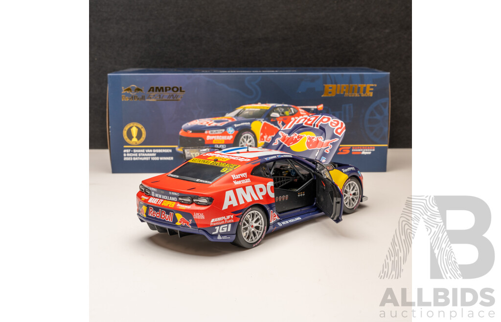 Biante 2023 Chevrolet Camaro ZL1 V8 Supercar Bathurst Winner #97 Shane Van Gisbergen/Ritchie Stanaway RedBull / Ampol Racing 1:18 Scale