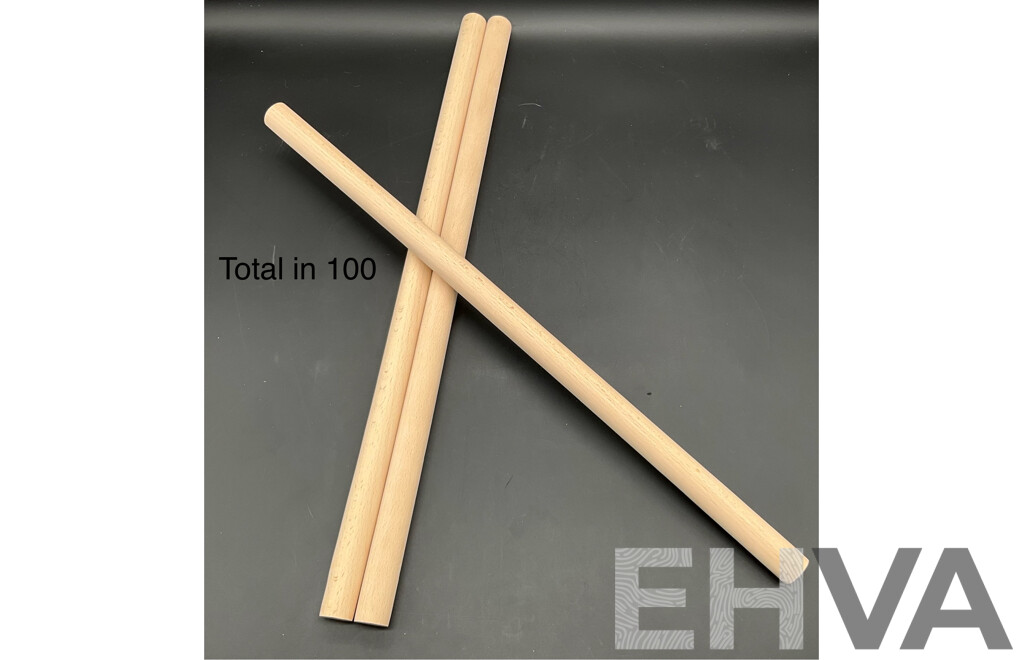 Multi-Purpose Wooden Dowel Rods 500 X 21.2mm - Lot of 100