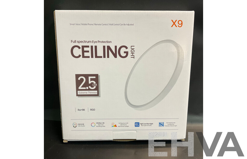 Full Spectrum Eye Protection Ceiling Light - White /Two-tone 8W+8W - Lot of 9