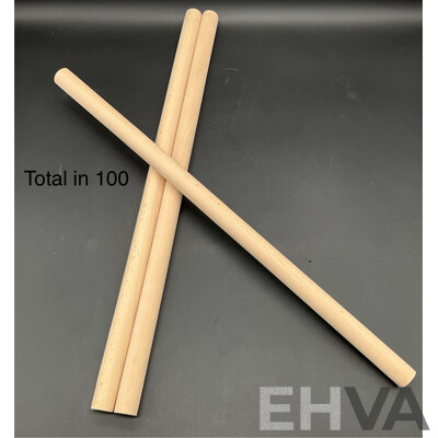 Multi-Purpose Wooden Dowel Rods 500 X 21.2mm - Lot of 100