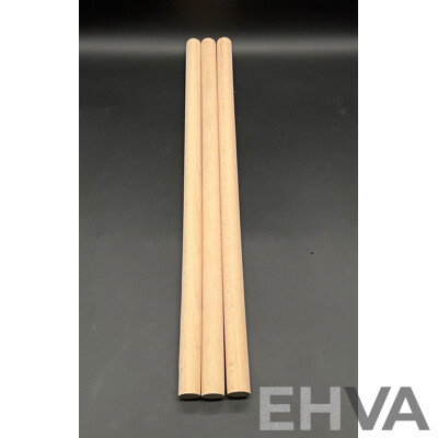 Multi-Purpose Wooden Dowel Rods 500 X 21.2mm - Lot of 100