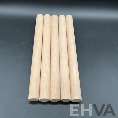 Multi-Purpose Wooden Dowel Rods 250X 21.2mm - Lot of 165