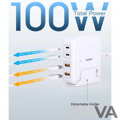 Addtam 100W Desktop GaN Charger - Lot of 10