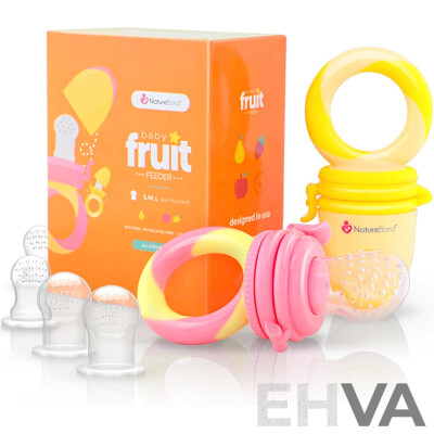 NatureBond Baby Food Feeder/Fruit Feeder Pacifier (Peach Pink) - Lot of 72 - Estimated Total ORP $1,584.00