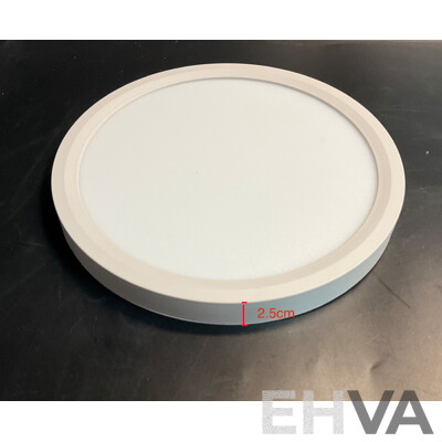 Full Spectrum Eye Protection Ceiling Light - White /Two-tone 8W+8W - Lot of 9