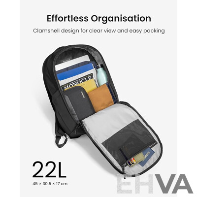 Tomtoc 16-inch Laptop Backpack - Black - Lot of 5 - Estimated Total $700