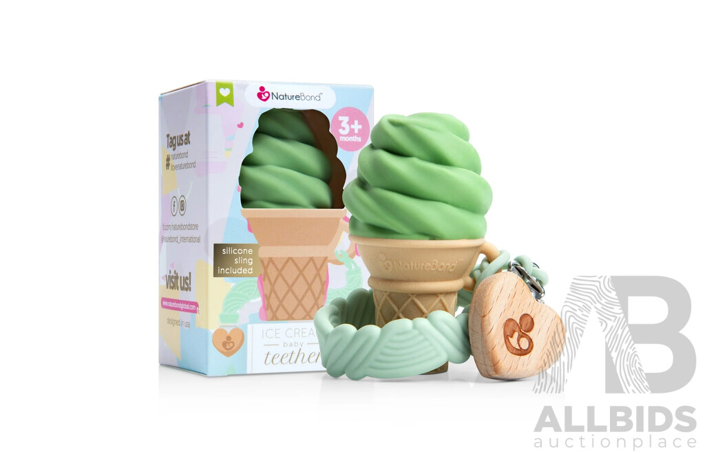 NatureBond Baby Food Feeder/Fruit Feeder Pacifier & Silicone Baby Teether (Green, Vanilla, Chocolate) - Lot of 60  - Estimated Total RRP $1,167