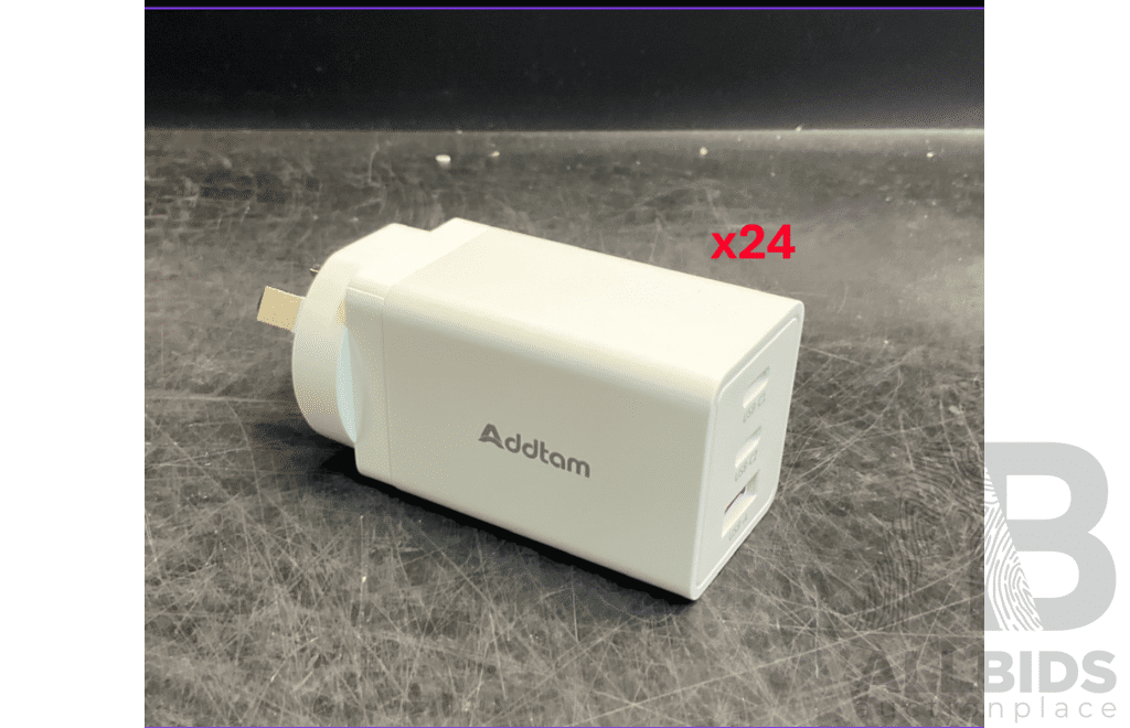 Addtam 67W Multi Port GaN Charger - Lot of 24