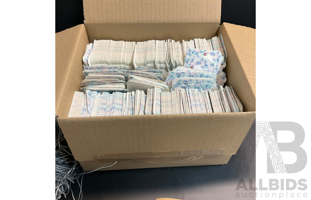 2x Cake Stand with Assorted Cookies/ Snacks Packaging , Thanks Tag and Cake Base