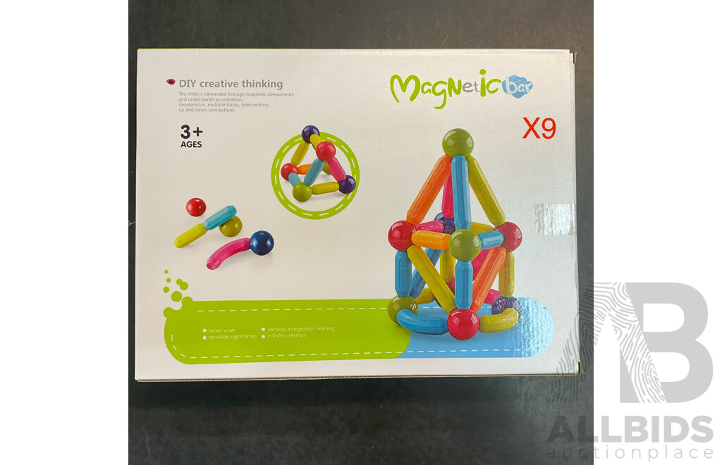 MAGNETIC BAR 64pcs - Lot of 9