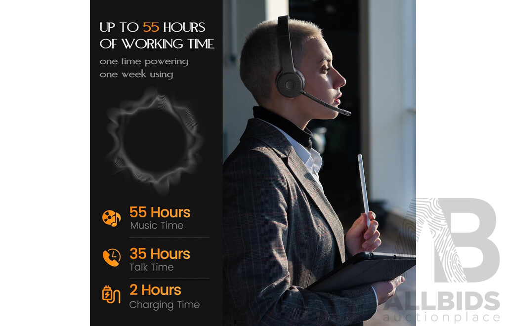 EKSA H16 Wireless Headsets with Microphone - Lot of 4 - Estimated Total RRP $ 360