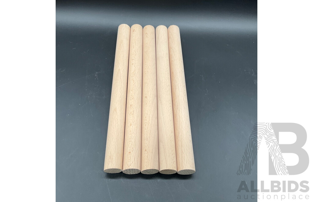 Multi-Purpose Wooden Dowel Rods 250X 21.2mm - Lot of 165