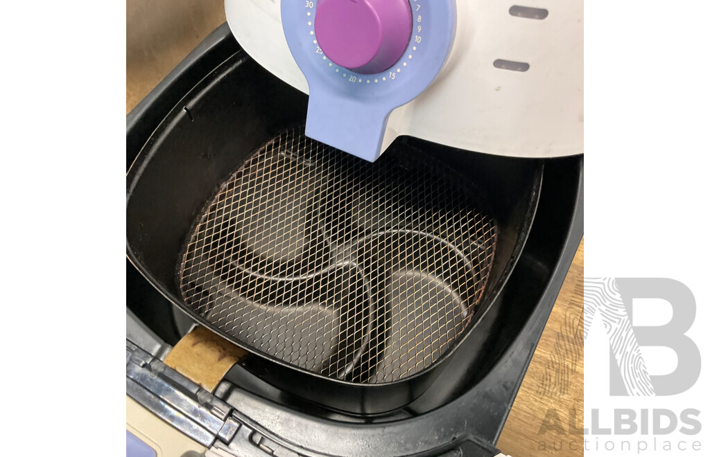 Custom Work Bench with Lumina 34L Rotisserie Oven & Breville BM0300 Microwave & Philips HD9220 Airfryer &Westinghouse 140 Fridge