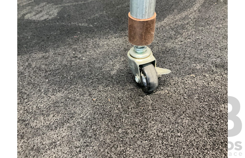 Custom Work Bench with Lumina 34L Rotisserie Oven & Breville BM0300 Microwave & Philips HD9220 Airfryer