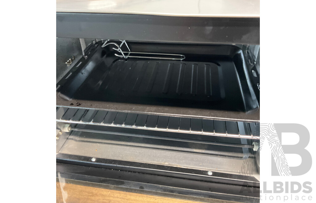 Custom Work Bench with Lumina 34L Rotisserie Oven & Breville BM0300 Microwave & Philips HD9220 Airfryer