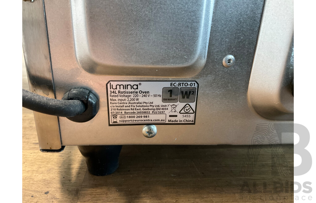 Custom Work Bench with Lumina 34L Rotisserie Oven & Breville BM0300 Microwave & Philips HD9220 Airfryer