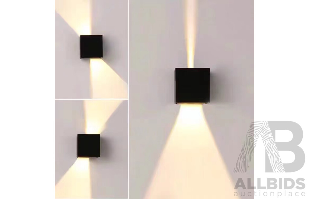 LED Up& Down Outdoor Wall Lights 10W 3200K Warm White - Lot of 10