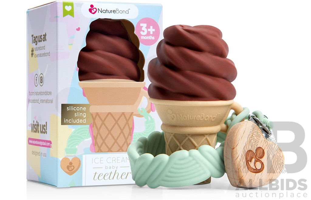 NatureBond Baby Food Feeder/Fruit Feeder Pacifier ( Pink Peach) & Silicone Baby Teether  (Green, Vanilla, Chocolate)  - Lot of 46  - Estimated Total RRP $895