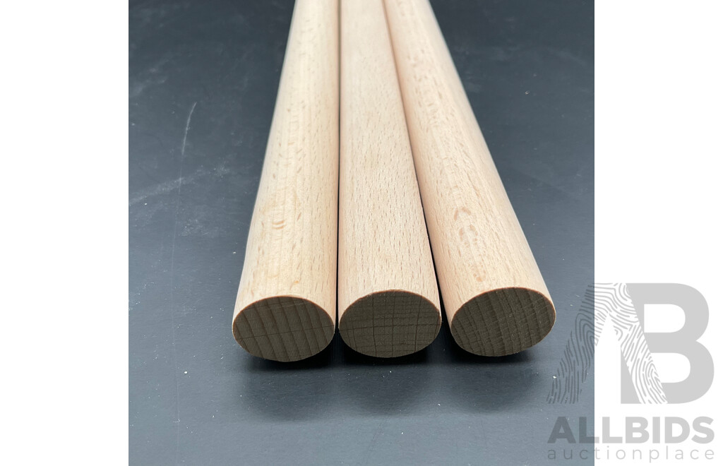 Multi-Purpose Wooden Dowel Rods 500 X 21.2mm & 140 X 21.2mm - Lot of 215