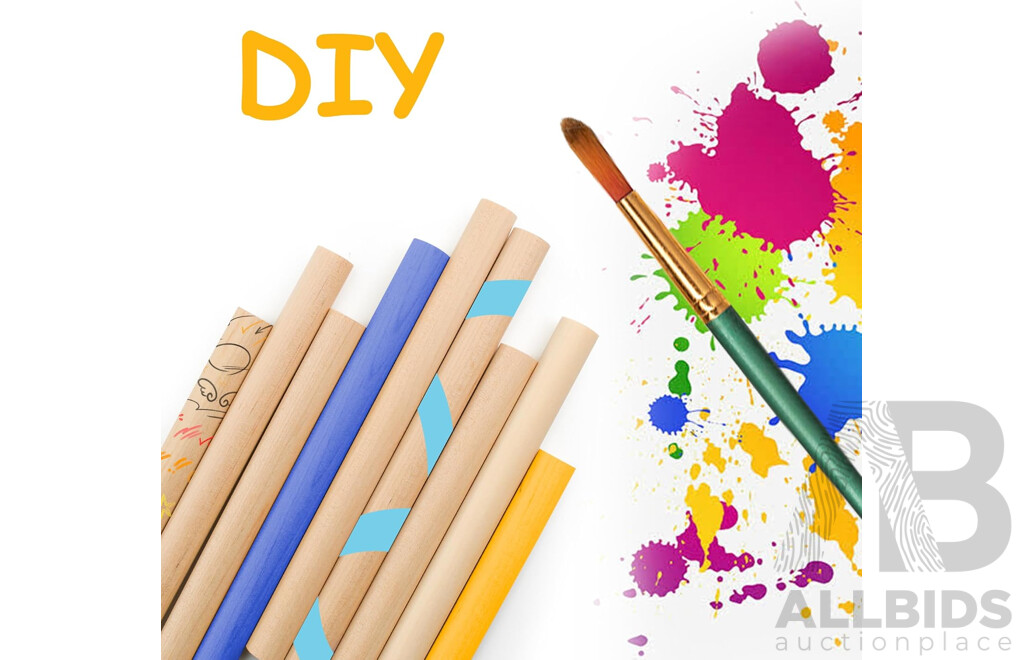 Multi-Purpose Wooden Dowel Rods 500 X 21.2mm & 140 X 21.2mm - Lot of 215