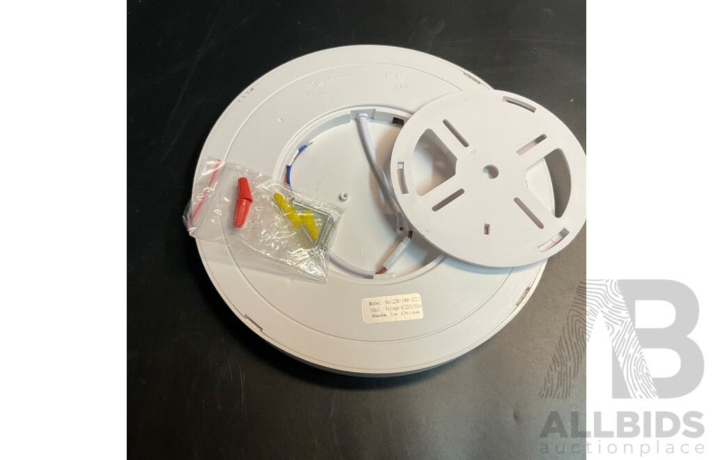 Full Spectrum Eye Protection Ceiling Light - White /Two-tone 8W+8W - Lot of 9