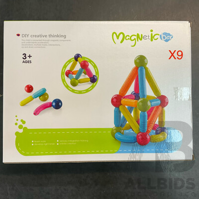 MAGNETIC BAR 64pcs - Lot of 9