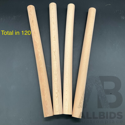 Multi-Purpose Wooden Dowel Rods 315 X 21.2mm - Lot of 120