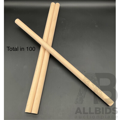 Multi-Purpose Wooden Dowel Rods 500 X 21.2mm - Lot of 100